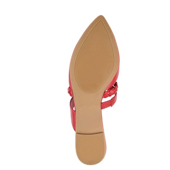 Journee Collection Women's Olivea Braided Slide Mules Red Size 10 N - Picture 4 of 4